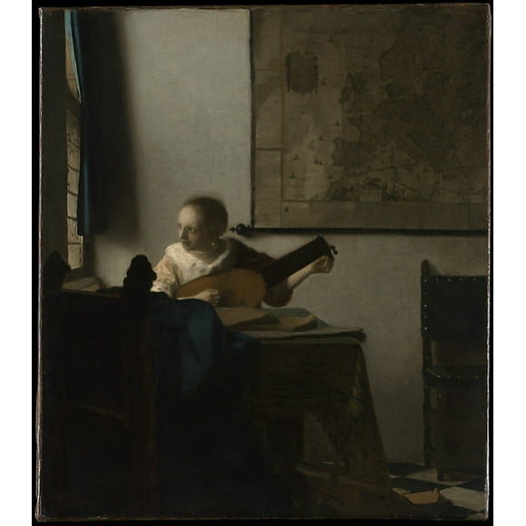 Woman with a Lute Poster Print by Johannes Vermeer (Dutch, Delft 1632 �1675 Delft) (18 x 24)