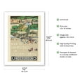 thumbnail image 2 of To Hampstead or Golders Green England - London Underground (The Tube) - Vintage Railroad Travel Poster by Fred Taylor c.1914 - Bamboo Fine Art 290gsm Paper (Unframed) 12x16in, 2 of 4
