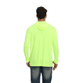 thumbnail image 4 of Zfeel Men’s Lightweight Dry Fit Hooded Pullover Hoodie, Hi Vis Workwear 2 Pack Safety Neon Yellow Sweatshirt, Size M, 4 of 5