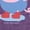 HEATHER PURPLE, variant on Peppa Pig - Rain, Rain, Time To Play - Toddler Girls Fitted Short Sleeve T-Shirt