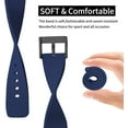 thumbnail image 4 of HAHDAXIA 2PCS Silicone Watch Strap 20mm Quick Release - Black Soft Rubber Watch Band Replacement - Waterproof Military Style Watch Strap for Men Ladies - for Smart watch Strap Clasp Buckle, 4 of 7