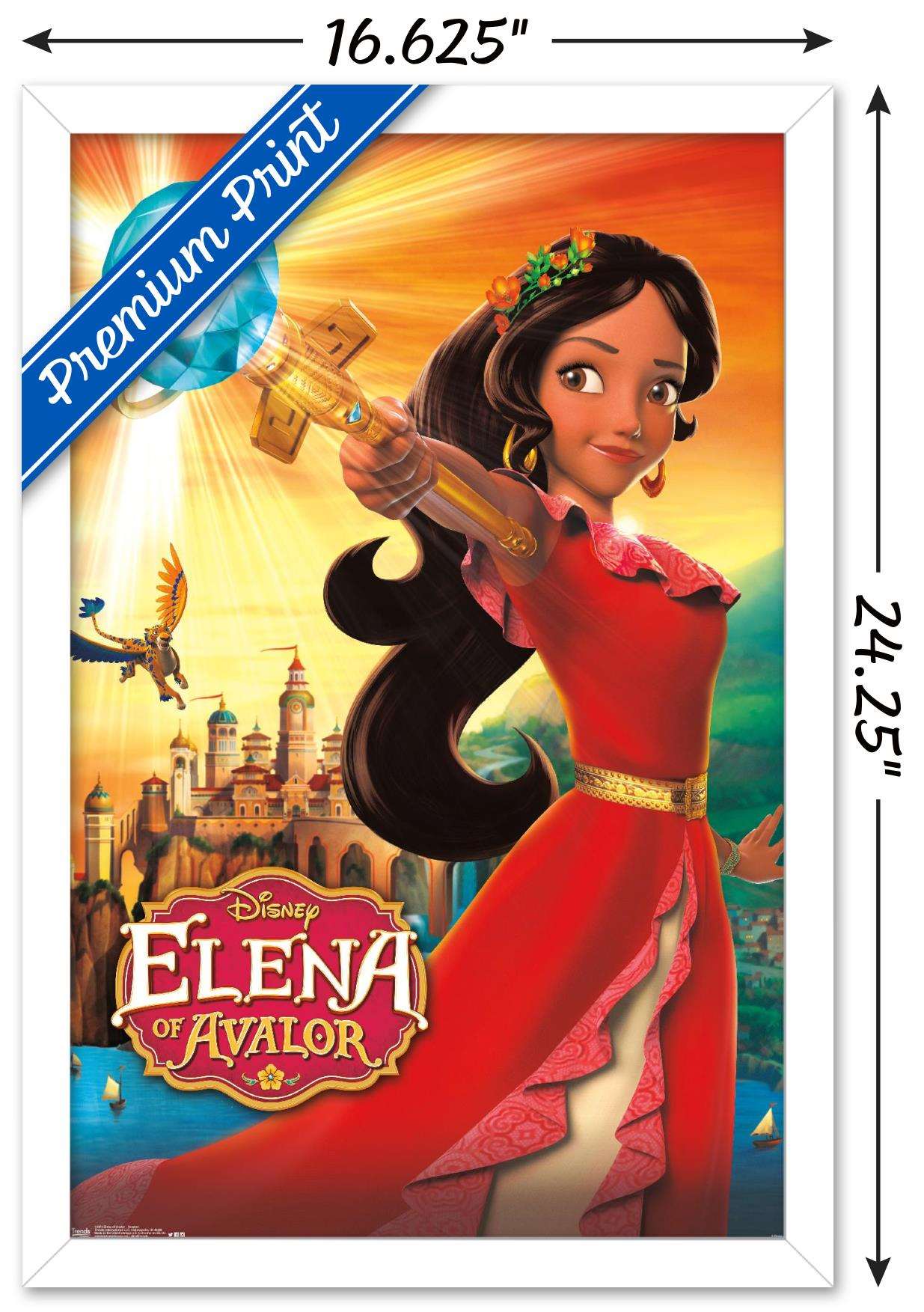 Disney Elena of Avalor - One Sheet Wall Poster, 14.725" x 22.375", Framed