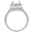 thumbnail image 2 of 10K White Gold Diamond Natural Morganite Engagement Ring Oval 10x8mm, size 7, 2 of 4