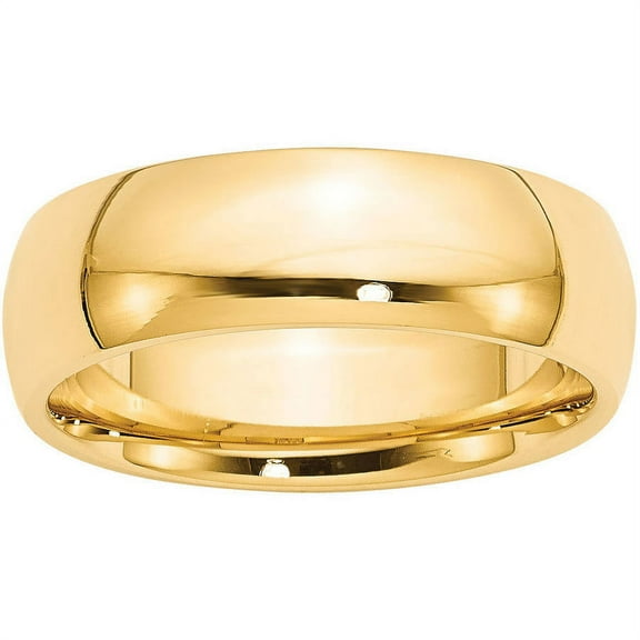 Primal Gold 14 Karat Yellow Gold 7mm Comfort-Fit Band