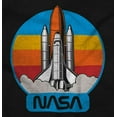 thumbnail image 2 of Retro NASA Worm Logo Rocket Launch Hoodie Sweatshirt Women Men Brisco Brands M, 2 of 6