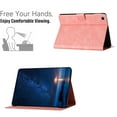 thumbnail image 3 of for Samsung Galaxy Tab A 10.1 2019 SM-T515/SM-T510 Folio Flip Case, Embossed PU Leather Case with Adjustable Stand (3 Anti-Slip Strips) with Card Slots, Pink, 3 of 5