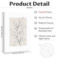 thumbnail image 2 of Neutral Botanical Prints Wall Art Decor Plant Minimalist Canvas Pictures Vintage Beige Wall Art Modern Farmhouse Line Poster Boho Abstract Painting Artwork for Bedroom Unframed(only canvas), 2 of 6