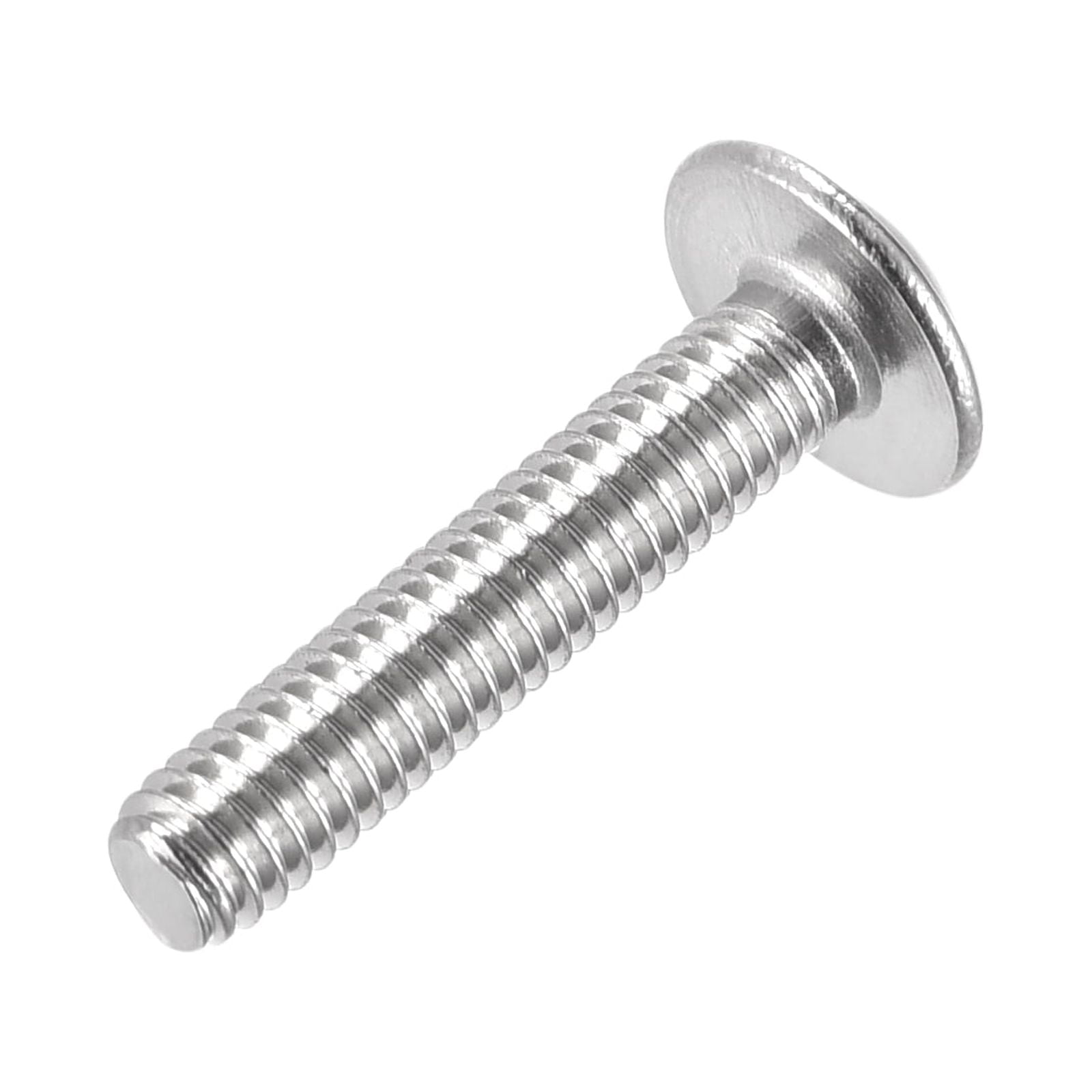 Uxcell M2 X 25mm Stainless Steel Hex Socket Cap Screws - 100 Pcs, 304 SS, Silver