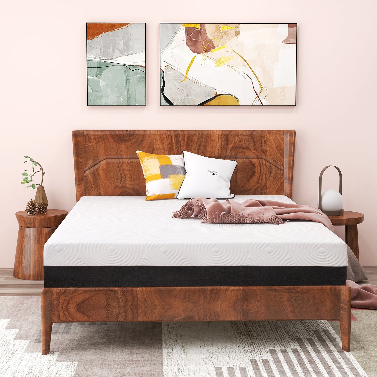 Queen Mattress, 10" Cooling Gel Memory Foam Mattress Medium Firm