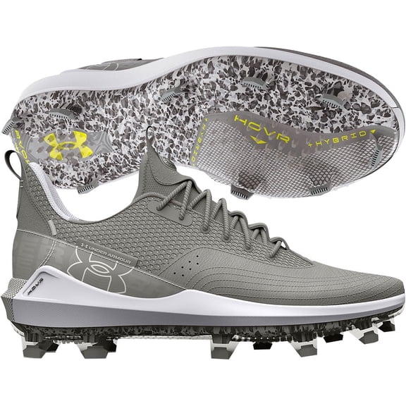 Under Armour Men's Harper 7 Low Elite Tpu Molded Baseball Cleat Grey/Grey Medium 14 Medium US/Grey|Grey