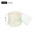 thumbnail image 2 of Uxcell 1 1/2 inch 10 Yard Sheer Organza Ribbon Shimmer Chiffon Tulle Ribbons for Gift Wrapping Floral Bouquet Wedding Cream White 1.5" x 10 Yard, 2 of 7
