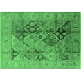 thumbnail image 1 of Ahgly Company Indoor Rectangle Oriental Emerald Green Industrial Area Rugs, 5' x 8', 1 of 4