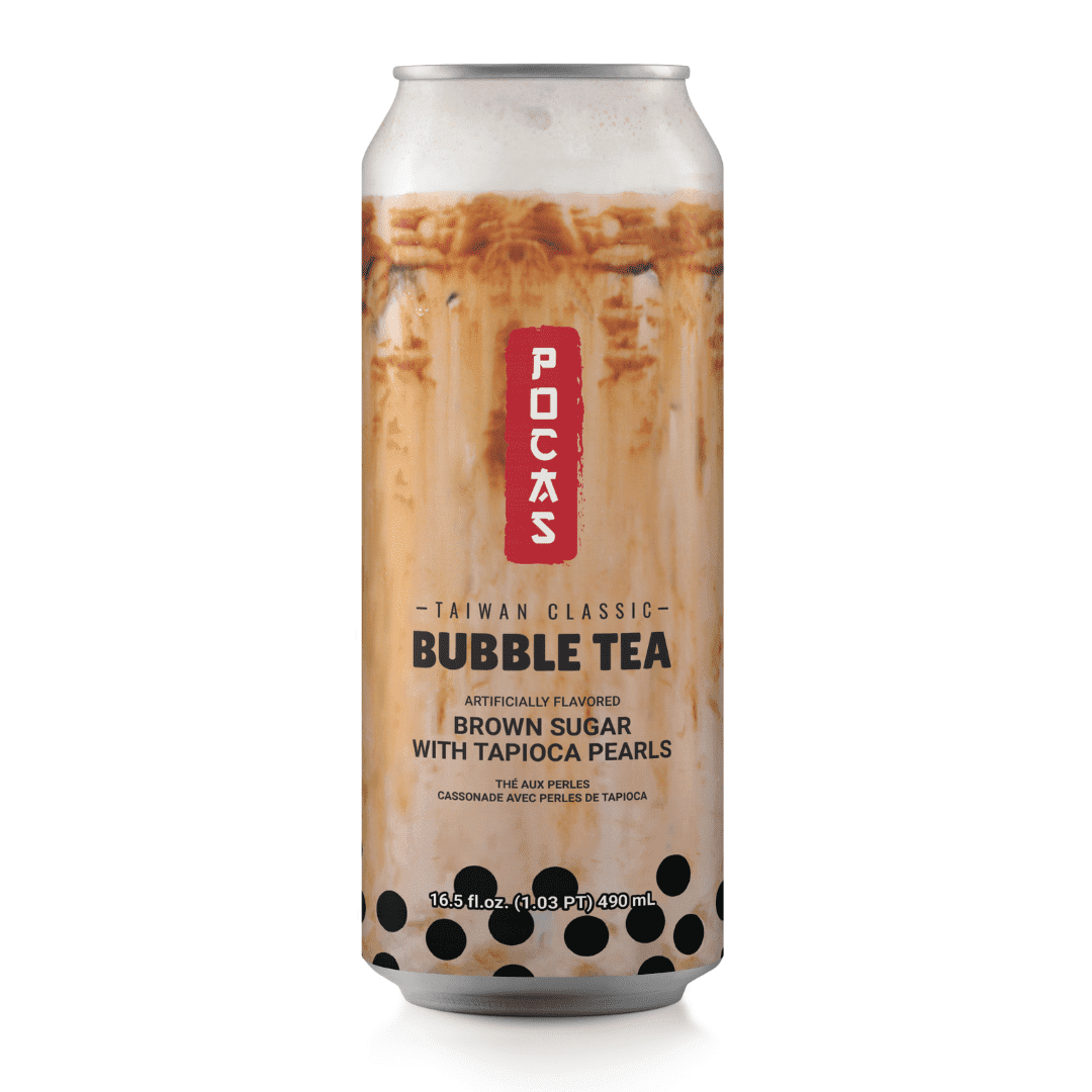 (2 pack) POCAS Bubble Tea, Brown Sugar Flavor, Taiwan Classic Milk Tea