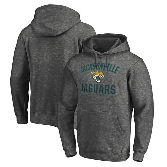 Men's Charcoal Jacksonville Jaguars Victory Arch Pullover Hoodie