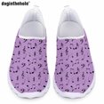 thumbnail image 1 of Gradient Color Musical Notation Pattern Print Casual Flat Shoes for Ladies Summer Comfort Breathable Mesh Shoes Slip On Sneakers, 1 of 5