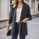 thumbnail image 5 of Ailaofu Women's Casual Open Front Sweater Long Sleeve Rib Knit Cardigan, 5 of 5