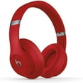 thumbnail image 1 of Casque d'Écoute Circum-Auriculaire Sans Fil à Réduction de Bruit Restored Beats Studio3 - Puce W1, Bluetooth Classe 1, 22 Heures d'Écoute, Microphone Intégré - (Rouge), 1 of 10
