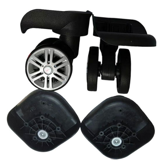 2 Pieces Luggage Wheels Replacement Swivel Casters with 360 Degree Rotation for DIY Travel Trunk Repair