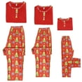 thumbnail image 4 of DARING DIVA Long Sleeve Button Up Tree Print Sleepwear Pajamas Sets ["Women"] XS Red, 4 of 5