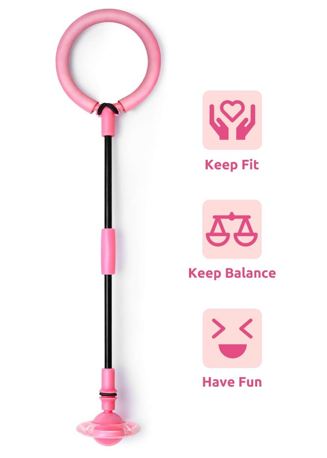 Fitness Balance Exercise Fat Burning for Both Adults and Kids Health Ya-tube Ankle Skip Jump Ropes Sports Swing Ball,Foldable Flashing Skip Swing Jumping Wheel Sports Fun Coordination 