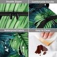 thumbnail image 4 of Palm Leaves Double Layered Insulated Lunch Bag with Two Compartments - Large Capacity Hand Carry Meal Bag, 7.1x11.4x16.1 inches, 4 of 6