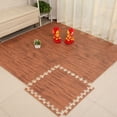 thumbnail image 4 of Homeholiday Home Floor Mat Carpet Blanket Exercise Gym Bathroom EVA Rug Kid Play Crawling Wood Pattern Foam Carpet, 4 of 7