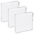 thumbnail image 1 of Unique Bargains Acrylic Stamp Block, 3 Pack Square Shape with Lines, 3.9x3.9', 1 of 6