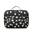 thumbnail image 2 of Daisy Pioneer Flower Black Pattern Insulated Lunch Bag Teens,Bento School Lunch Bag for Teens for Work,Picnic or Travel 10.6x7.7x4.3 Inches,12 Can Capacity, 2 of 6