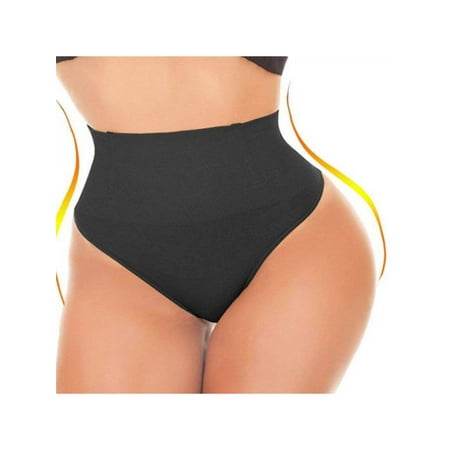 Cluxwal High Waist Thong, Fashion Ladies High Cut Waist Seamless Solid Color Hip Shaping Body Cotton (The Best Body Shaping Underwear)
