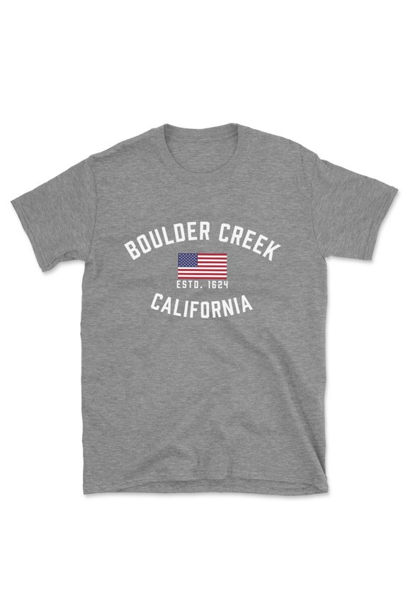 Boulder Creek California Patriot Men's Cotton T-Shirt