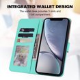 thumbnail image 4 of Compatible avec iPhone XR Étui Portefeuille Motif Animaux Mignons avec Fentes pour Cartes Couverture Rabattable, 4 of 5