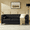 Black + Faux Leather + 3 Seat + American Design, variant on SEENYOO 78.5" Mid-Century Modern Sofa, White Faux Leather 3-Seater Couch with Deep Seat, Button Tufting, Gold Metal Legs for Living Room