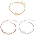 thumbnail image 3 of Bracelets Chaîne Éléphant en Acier Inoxydable Femmes Breloque Manchette Jonc Cadeaux Bijoux, 3 of 6