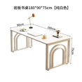 thumbnail image 1 of Metal Writing Office Desk Executive Long Vanity Reception Computer Desks Standing European Mesa De Escritorio Modern Furniture My Lux Decor Round, 1 of 18