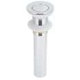 thumbnail image 3 of Popup Drainer, Drain Stopper Highly Glossy  Practical  For Bathroom For Washbasin Electroplating Popup Without Hole, 3 of 8