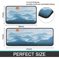 thumbnail image 3 of Mountain Kitchen Rugs Set of 2s, Blue Washable Non-Slip Kitchen Sink Decor Carpet, Home Water Absorb Microfiber Cushioned Kitchen Floor Standing Mats 17"x47"+17"x30", 3 of 6