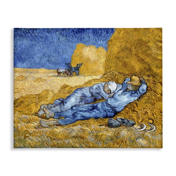 Stupell Industries Transitional Noon - Rest from Work Canvas Art, 30 x 24, by Vincent Van Gogh