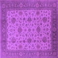 thumbnail image 1 of Ahgly Company Indoor Square Oriental Purple Industrial Area Rugs, 5' Square, 1 of 4