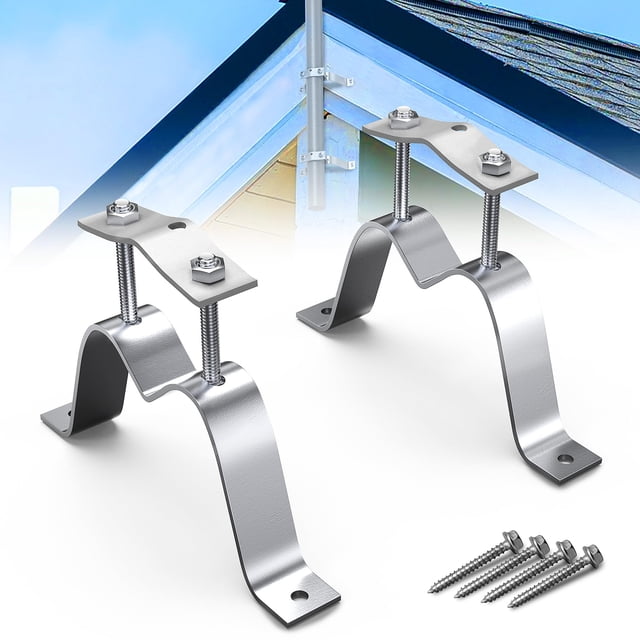 Par de soportes de pared para mástiles de antena de TV LEVENDOR