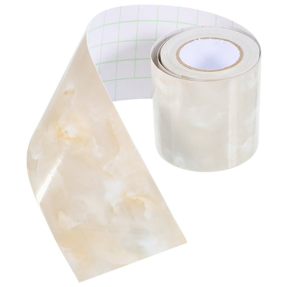 Caulking Tape Beige Marble Peel and Stick Wallpaper