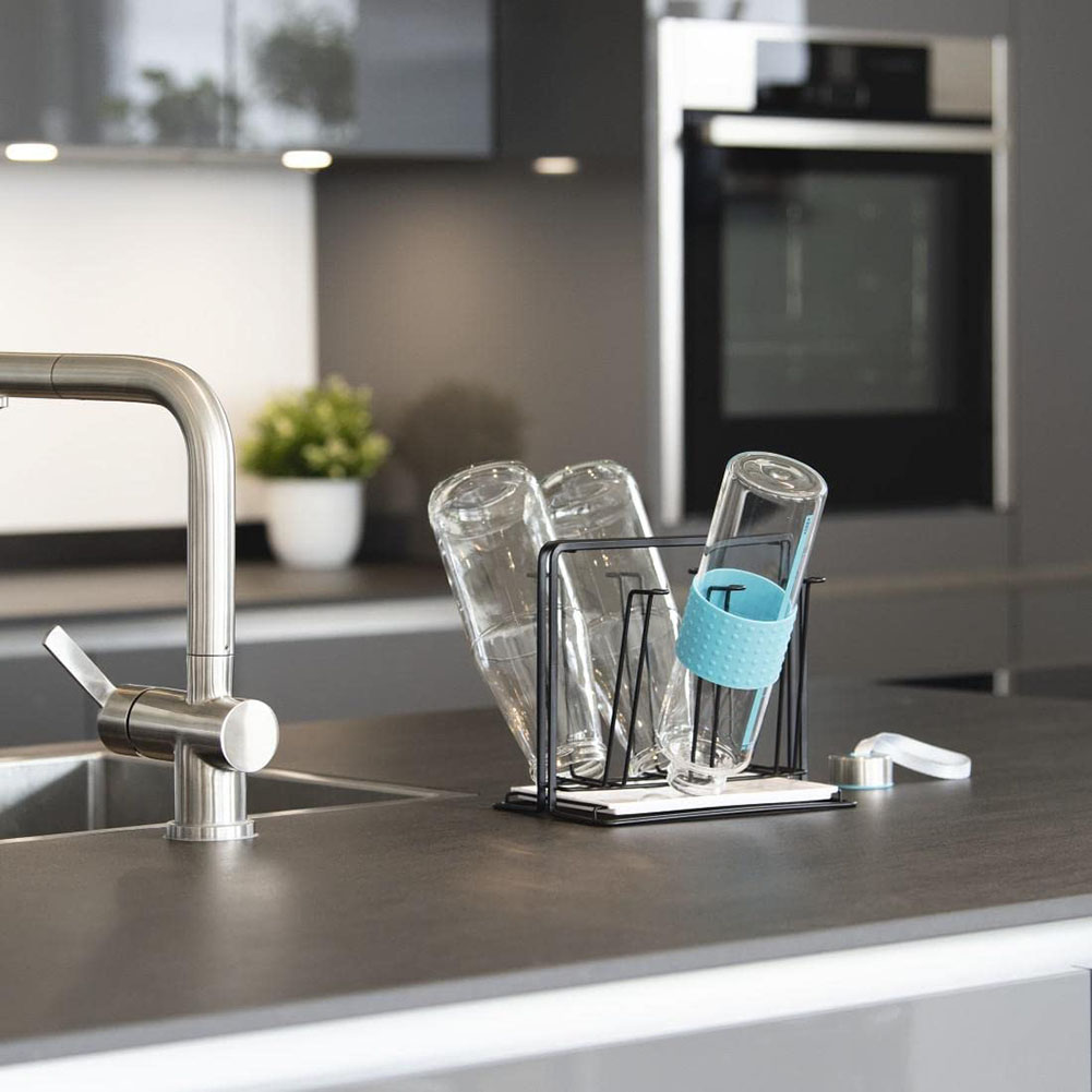 Buy Xigeapg 6 Bottle Dish Drainer Metal Bottle Holder, Drip Rack for