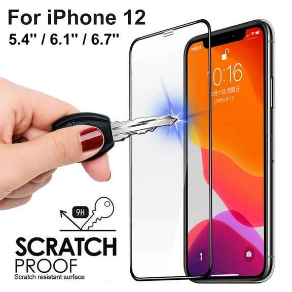 SPRING PARK 9D Anti-scratch Full Screen Protective Tempered Glass Screen Film for iPhone 12