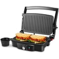 thumbnail image 2 of Maker,  2 Slice  Press Grill,  Sandwich Maker Non- Coated Plates, Opens 180 Degrees for Cooking Breakfast Snacks, 2 of 7