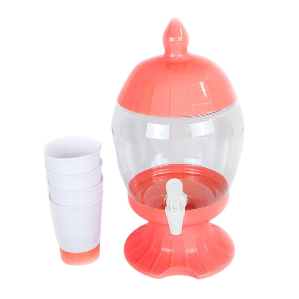Jarra de jugo, hervidor frío, dispensador de bebidas de gran capacidad, dispensador de bebidas para viajes Rojo