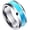 Classic L, variant on Retro Vintage Stone Rings for Men Turquoise Rings Stainless Steel Signet Biker Band