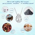 thumbnail image 3 of Teardrop Tree of Life Urn Necklace for Ashes Stainless Steel Cremation Jewelry Memorial Urn Pendant for Men Women Ash Holder, 3 of 6