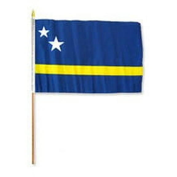 Curacao 12" x 18" Mounted Flag