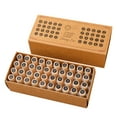 thumbnail image 3 of KLKCMS 40 Pieces Alphabet Stamps Cylinder Seal Set for Arts Craft Card Making Diary B, 3 of 9