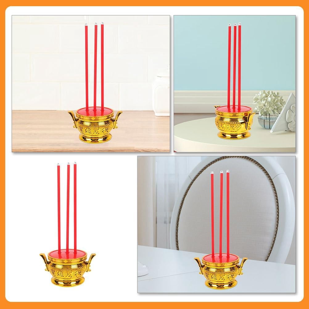 Led Electronic Incense Burner with Stick Holder Desktop Buddha Censer Incense Holder for Meditation Zen Home Bedroom Decor Safe Electric Burner$$Home Decor, Kitchen, & Other