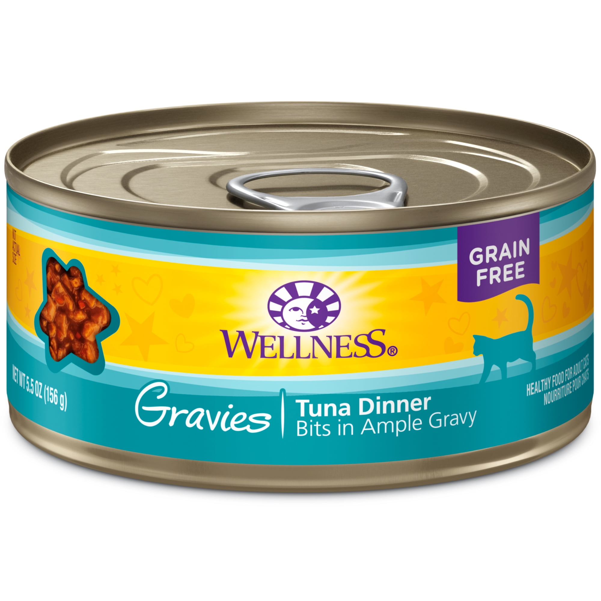 Wellness Complete Health Gravies Grain Free Canned Cat Food, Tuna
